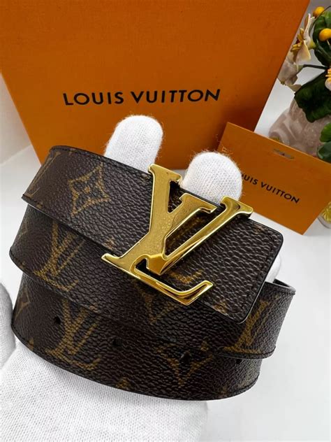 lv boston reversible moka colour gold brass buckle|lv iconic reversible belt.